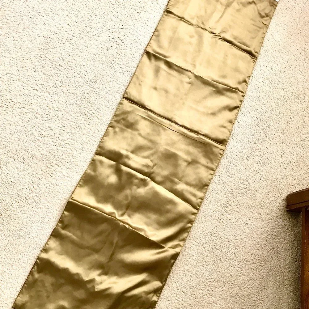 Z Gallerie Decorative Table Runner Velvet & Silk Patchwork w Beads 14